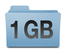 Email storage increased to one gigabyte