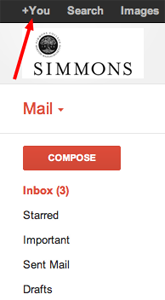Finding Google Plus in Gmail
