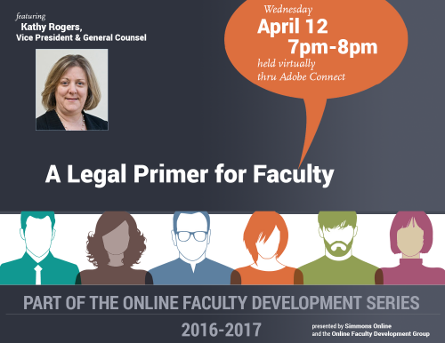 Promotional image for A Legal Primer for Faculty
