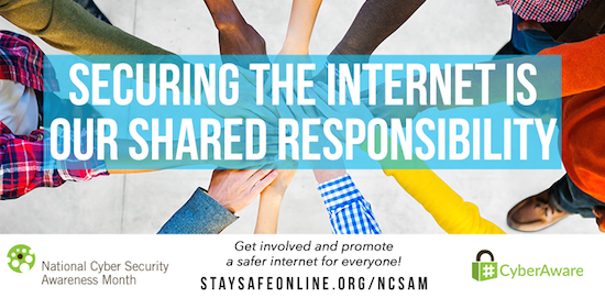 National Cyber Security Awareness Month promotional image align=